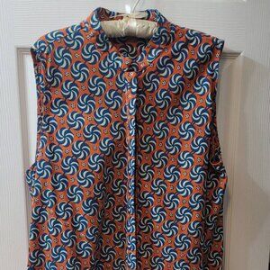 Zuri Carousel Sleeveless Dress 1X